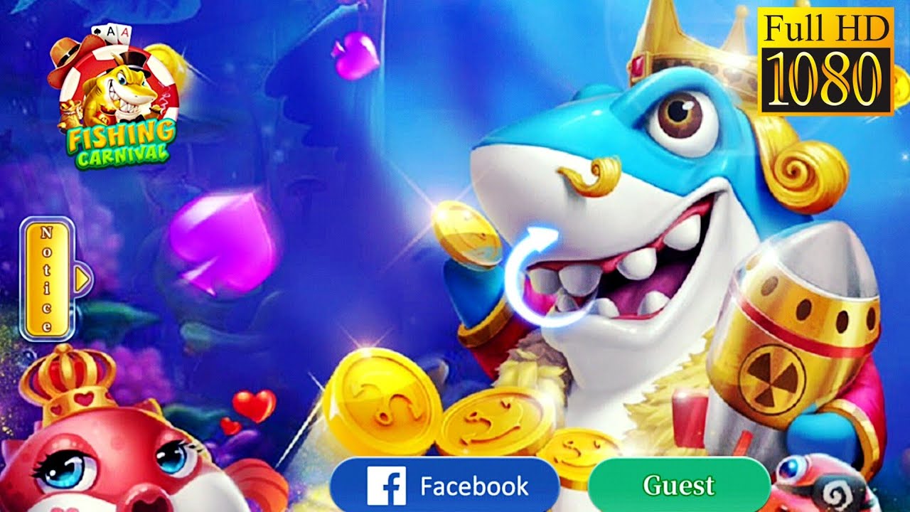 หน้าจอเกมยิงปลาใต้น้ำพร้อมเป้าหมายหลากหลายชนิด